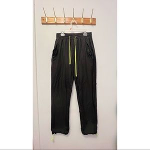 Revamped black track pants